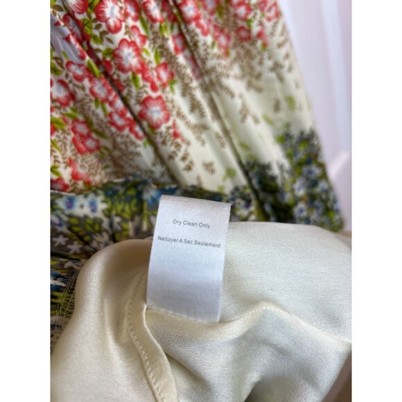 Alice + Olivia Floral Cottagecore Sleeveless Pleated Fit & Flare Dress S/M - Picture 9 of 14